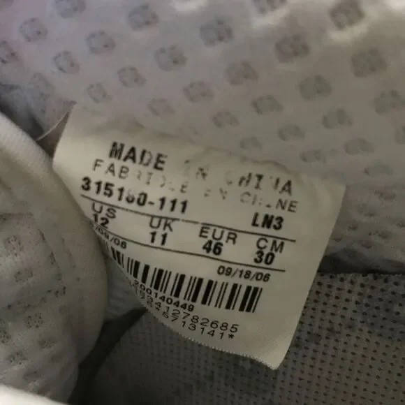 Nike Air Force 1 Premium White Leather 2006 315180-111 Men’s Size 12 - Picture 11 of 12